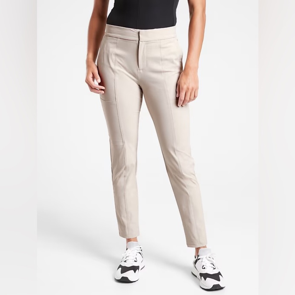 Athleta Women’s Wander Stash Skinny Pant Size 6 Abalone Beige/Gray Size 6 Nylon